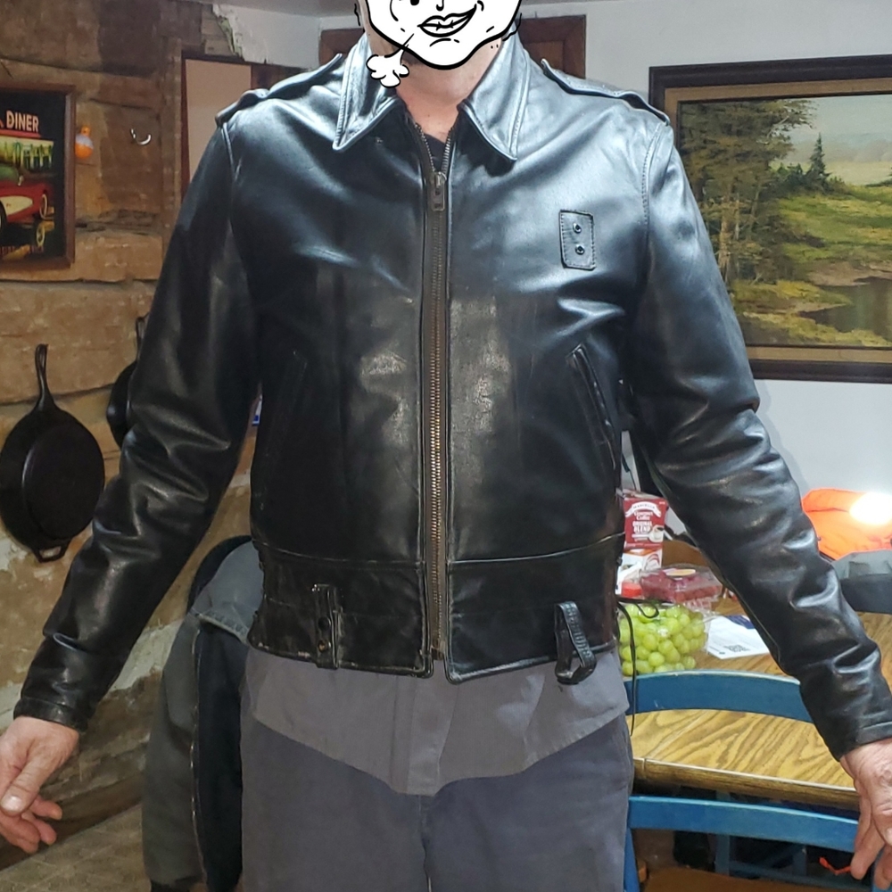 Harley davidson leather jacket: vintage, classic